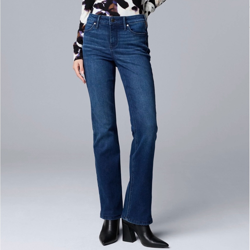 Simply Vera Vera Wang Women's Blue Boot Cut Jeans